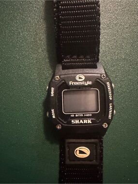 Freestyle Shark Digital Watch in Black with Gold Accents